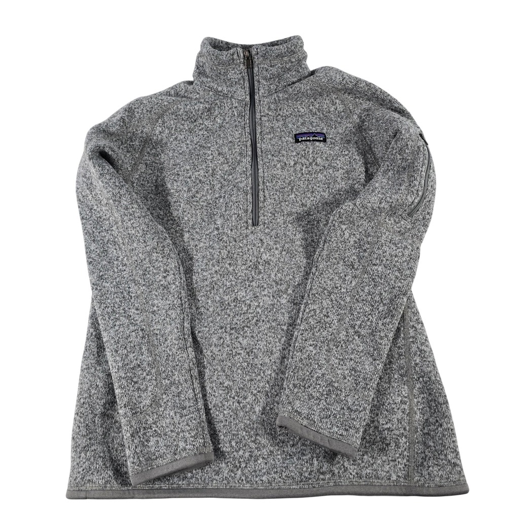 Patagonia Better Sweater 1/4 Zip Fleece Pullover Grey Heather 25617 Women Small